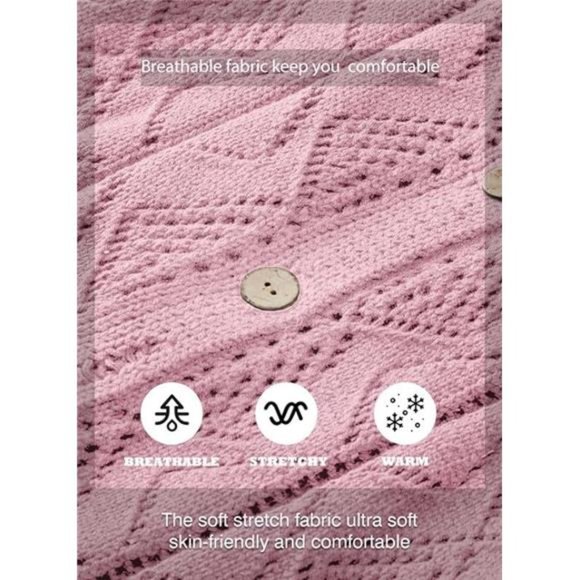 Cardigan Sweaters Long Sleeve Open Front Crochet Cardigans Sweater For Women - Picture 5 of 7